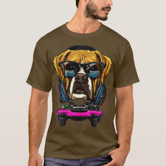 German Boxer Dog  Computer Video Game Lover Gaming Tシャツ