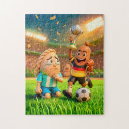 German bratwurst defeating Argentinian empanada so ジグソーパズル