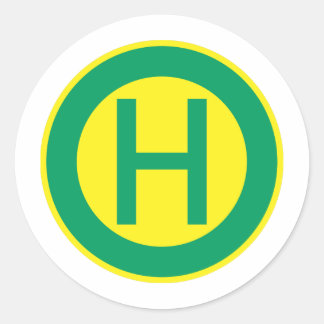 German Bus and Tram Stop sign Haltestelle ラウンドシール