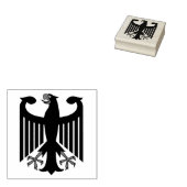 German/Deutschland Federation black eagle ラバースタンプ (押印)