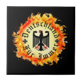 German/Deutschland Forever/eagle/iron cross/fire タイル (正面)