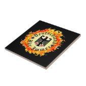 German/Deutschland Forever/eagle/iron cross/fire タイル (側面)