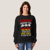 German drinking team give Germany drinking team ge スウェットシャツ (正面フル)