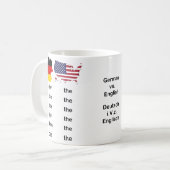 German / English Deutsch / Englisch The & You コーヒーマグカップ (正面左)