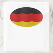 German flag 楕円形シール (バッグ)