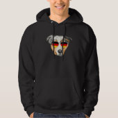 German Flag Australian Shepherd Dog Germany Pocket パーカ (正面)