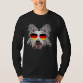 German Flag Berger Picard Dog Germany Pocket Tシャツ (正面)