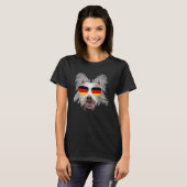 German Flag Berger Picard Dog Germany Pocket Tシャツ (正面フル)