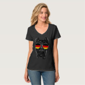 German Flag Cane Corso Dog Germany Pocket Tシャツ (正面フル)