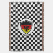 German flag-coat arms throw blanket スローブランケット (正面縦)