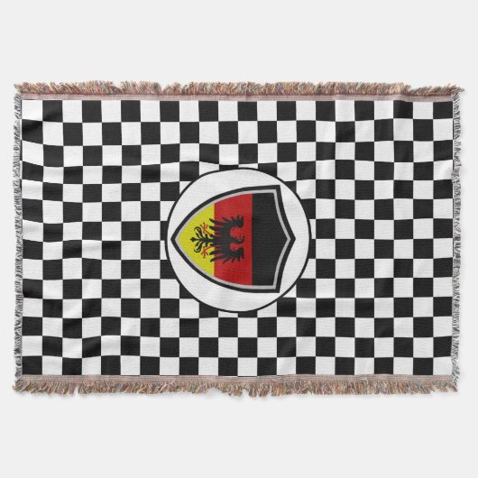 German flag-coat arms throw blanket スローブランケット (正面)