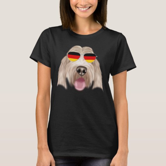 German Flag Grand Basset Griffon Vendeen Dog Germa Tシャツ (正面)