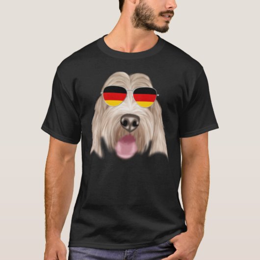 German Flag Grand Basset Griffon Vendeen Dog Germa Tシャツ (正面)