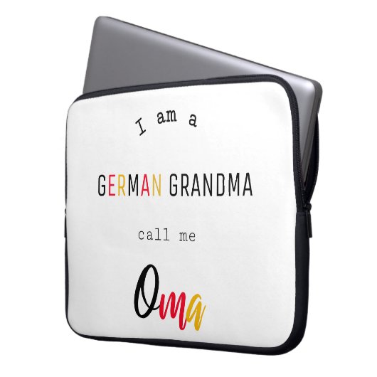 German Grandma / Oma Electronics Bag ラップトップスリーブ (正面左)
