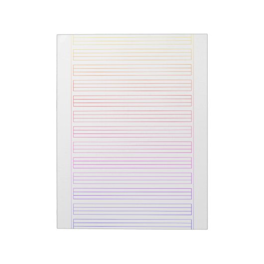 German Handwriting Paper – 3 Line with Border ノートパッド (回転)