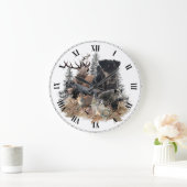 German Hunting Terrier (Jagdterrier)     ラージ壁時計 (ホーム)