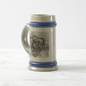 German Hunting Terrier (Jagdterrier) Beer Stein ビールジョッキ (正面左)