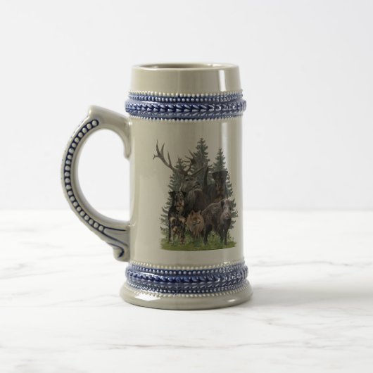 German Hunting Terrier (Jagdterrier)    Beer Stein ビールジョッキ (左)