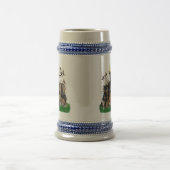 German Hunting Terrier (Jagdterrier) Beer Stein ビールジョッキ (中央)