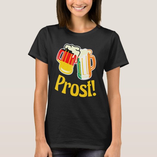 German - Ireland Cheer Prost Tシャツ (正面)