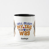 German Leonberger Dogあなたが私の尾を振る マグカップ (中央)