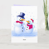 German Merry Christmas Greeting Card シーズンカード (裏面)