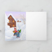 German Merry Christmas Greeting Card シーズンカード (内部)