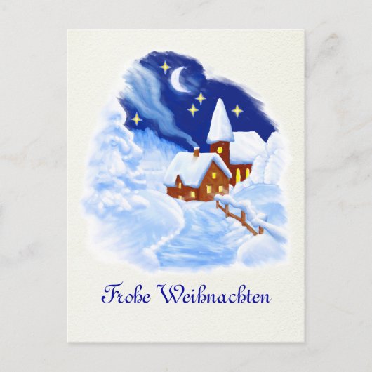 German Merry Christmas Postcard シーズンポストカード (正面)