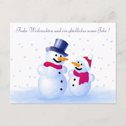 German Merry Christmas Postcard シーズンポストカード (正面)
