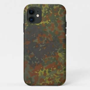 German military Fleck camouflage iPhone 11 ケース