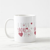 German Mom Pink Typography Dog Lover Coffee Mug コーヒーマグカップ (左)