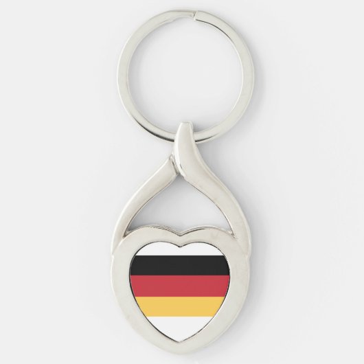 German Oktoberfest Germany Flag Metal Keychain キーホルダー (正面)