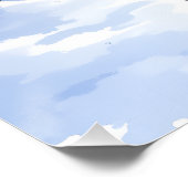 German Pinscher Snowy Courtyard Santa Hat ポスター (コーナー)