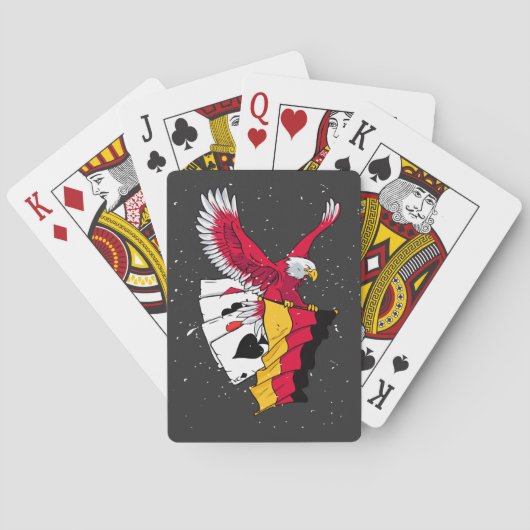 German Poker Eagle トランプ (裏面)