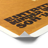 German Poster Leopard Zoo Munich, Germany by ポスター (角)