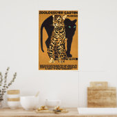 German Poster Leopard Zoo Munich, Germany by ポスター (キッチン)