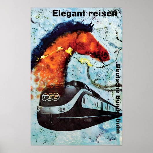 German Railways TEE Poster Vintage Travel Print ポスター (正面)
