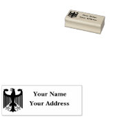 German Republic black eagle emblem address stamp ラバースタンプ (押印)