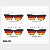 German Shadesのステッカスタムカー 長方形シール (シート)