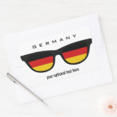 German Shadesのステッカスタムカー 長方形シール (封筒)