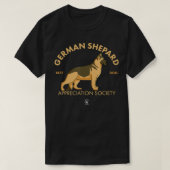 German Shepard Appreciation Society  Alsatian danc Tシャツ (デザイン正面)