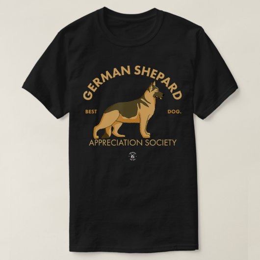German Shepard Appreciation Society Alsatian danc Tシャツ (デザイン正面)