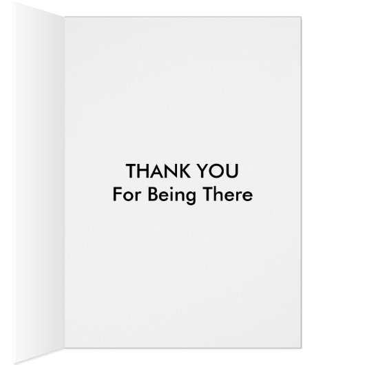 German Sheperd Mirrored Distortionサンキューカード (内側 (右))