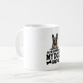 German Shepherdのステッカー – Nと言って申し訳ない コーヒーマグカップ (正面左)