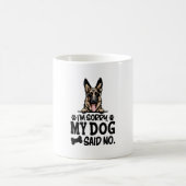 German Shepherdのステッカー – Nと言って申し訳ない コーヒーマグカップ (中央)