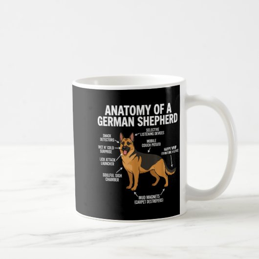 German Shepherd  コーヒーマグカップ (右)
