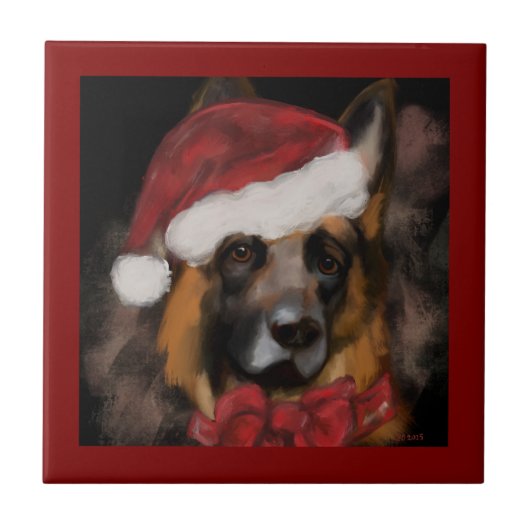 German Shepherd  タイル (正面)