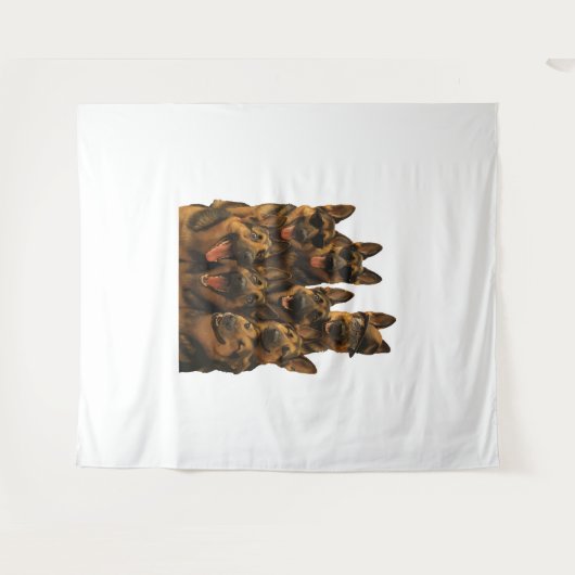 German Shepherd タペストリー (正面(横))