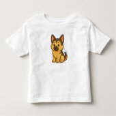 German Shepherd トドラーTシャツ (正面)