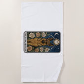 German Shepherd ビーチタオル (正面)